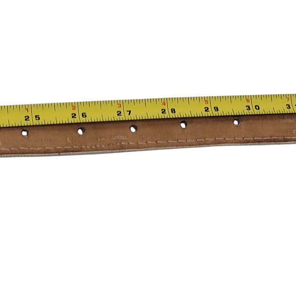 Vtg Donaldo Western Wear Cream Alligator Leather Belt Sz XS 24" Rodeo Cowboy‎ - Picture 8 of 12